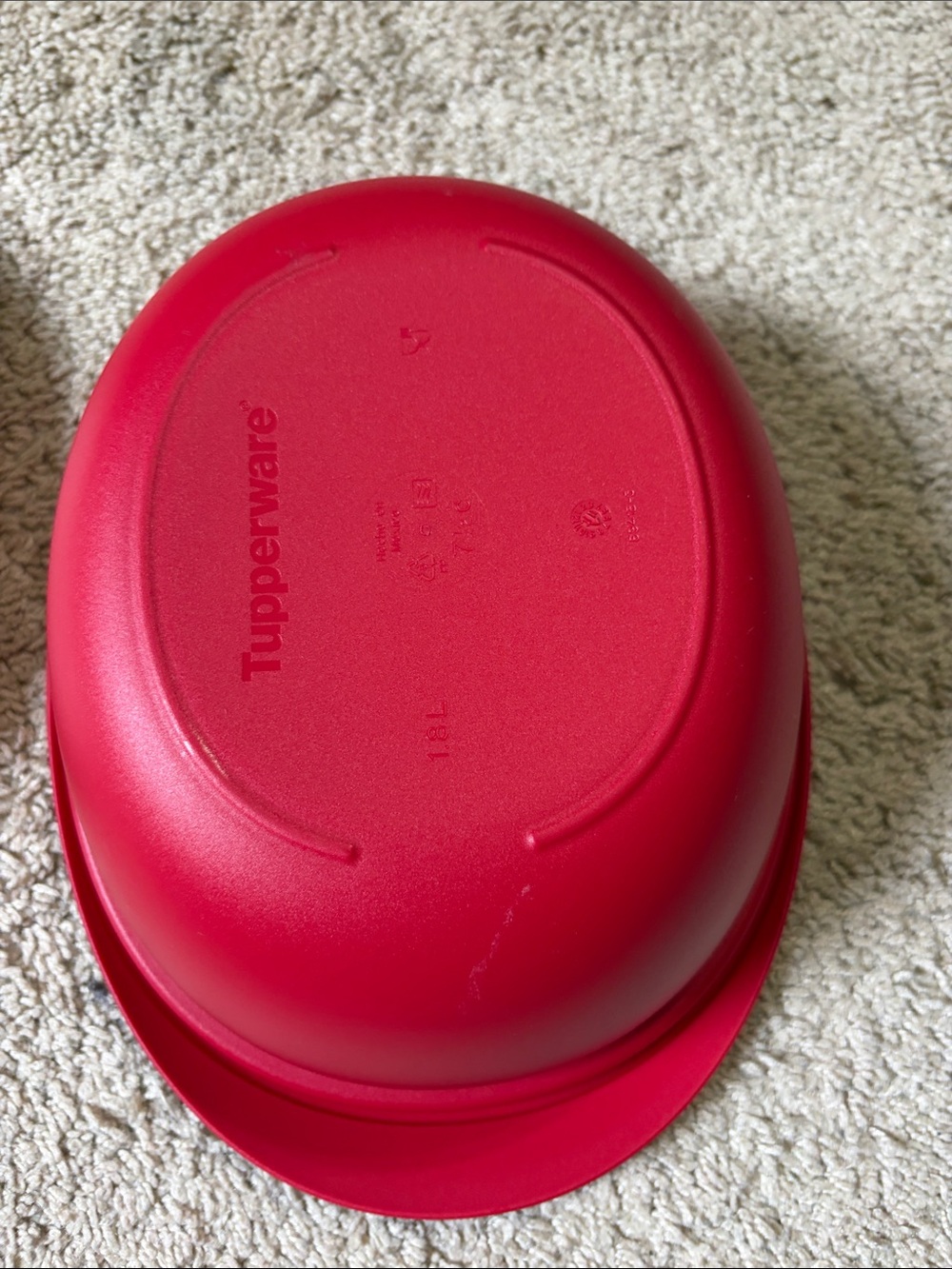 Tupperware Rice Server, Red No Spoon - Picture 5 of 6